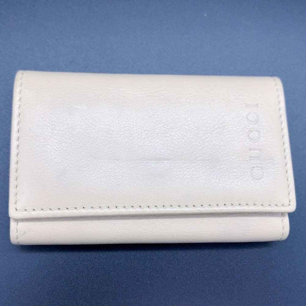 Gucci Cream Leather Key Holder - Picture 2 of 12